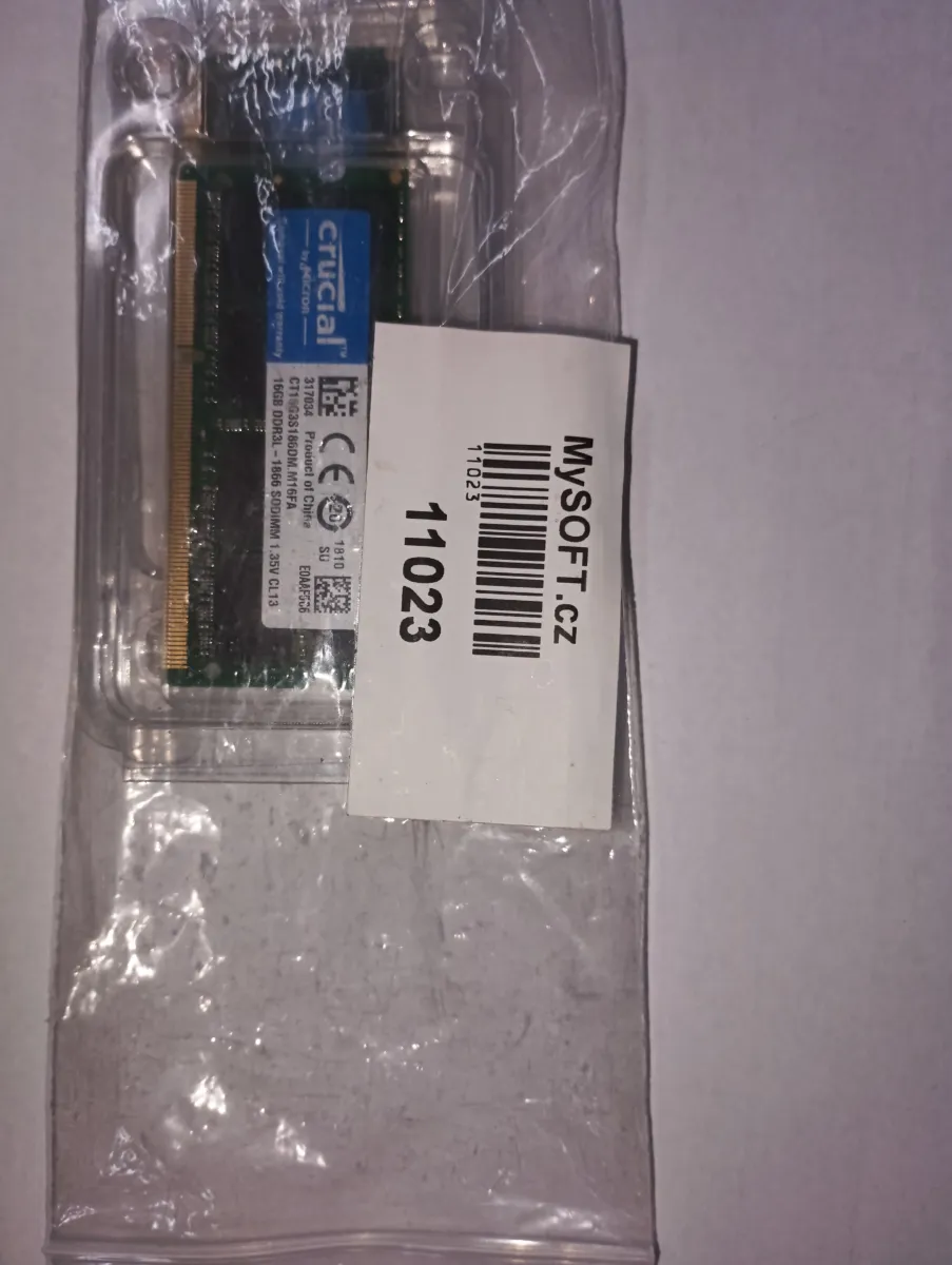 RAM (11023) 16GB DDR3L - 1866 SODIMM 1.35V - NOVÉ!