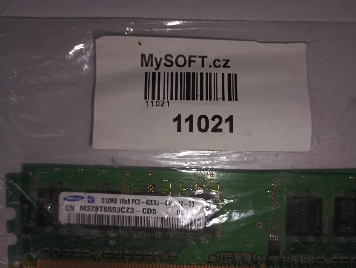 RAM (11021) 512MB 1Rx8 PC2 - 4200U - 444 - 12 - D3 Samsung